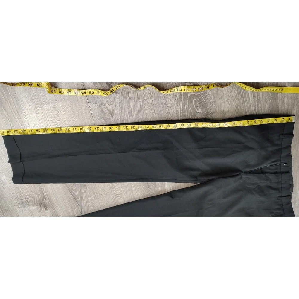 JOS. A.‎ Bank 1905 Custom Made Wool Blend Dress Pants 32R Black Flat Front